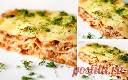 Лазанья с мясом и грибами | Кулинарные рецепты от «Едим дома!»