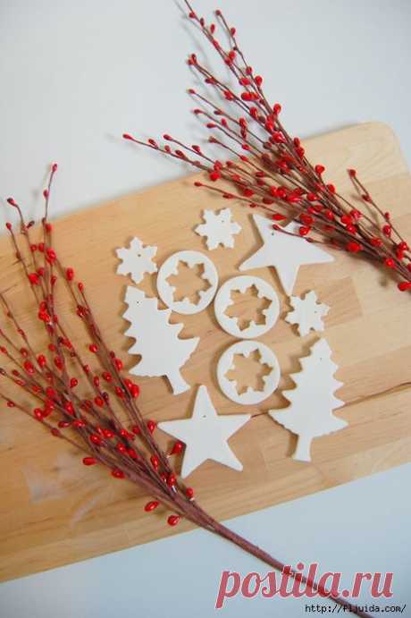 Самодельная белоснежная глина.