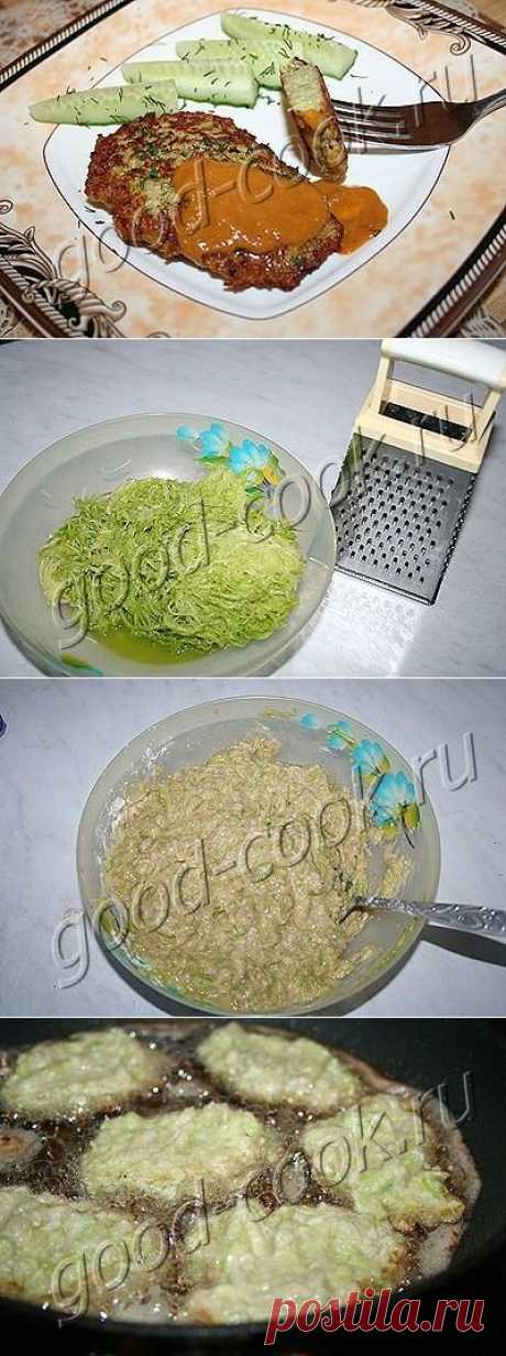 Оладьи из кабачков с фаршем
