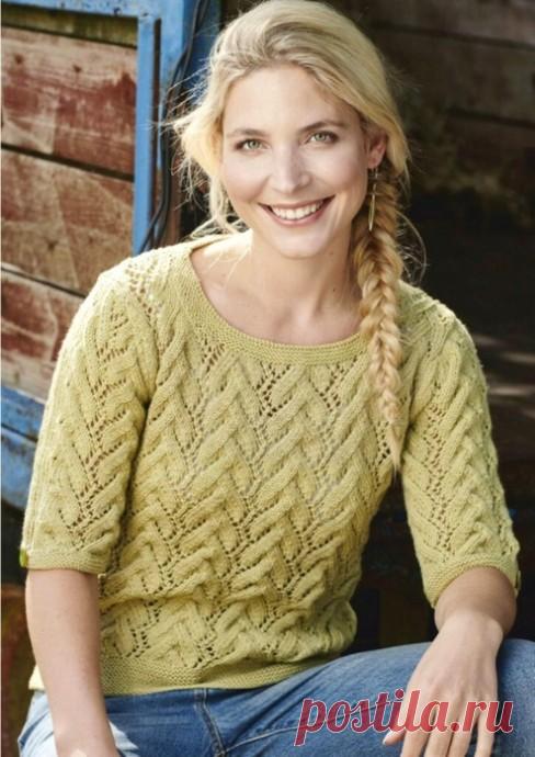 Ажурный джемпер &laquo;Папоротник&raquo;