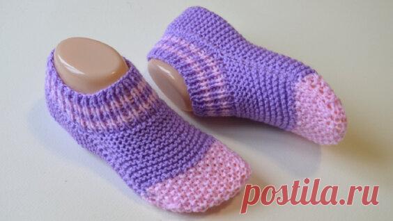 короткие носочки на двух спицах без шва: 526 видео найдено в Яндексе