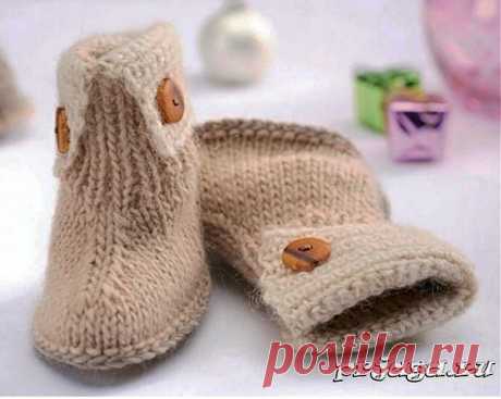 Сапожки для малышей (пинетки, топики)