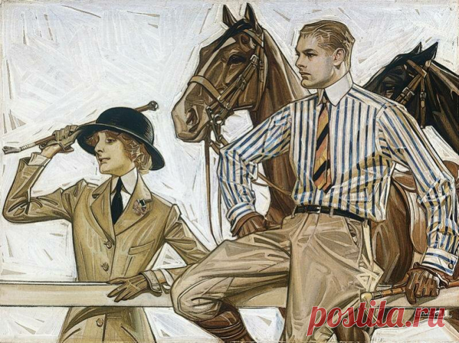 Картинки для декупажа. Joseph Christian Leyendecker - Дамы и кавалеры