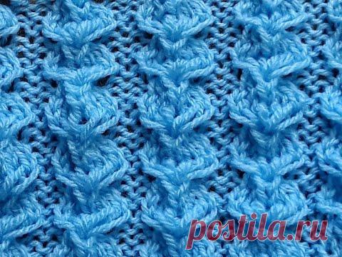 Сердечки. Узор спицами для детского и взрослого свитера, платья