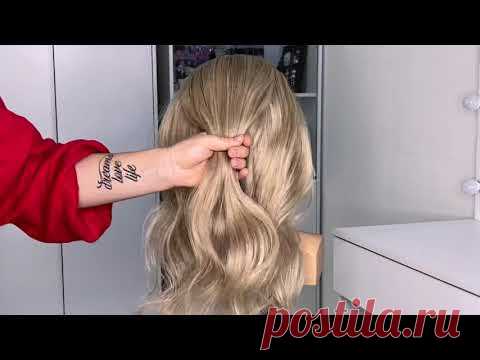Как сделать низкий пучок на резиночках |How to make low bun