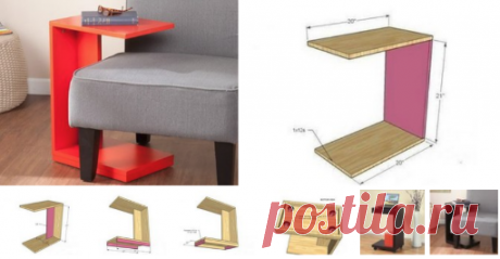 Нестандартный журнальный столик своими руками