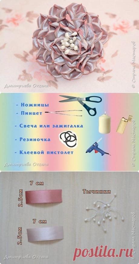 Роза из двойных лепестков. МК