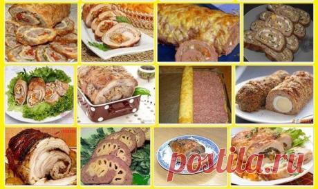 5 РЕЦЕПТОВ ВКУСНЫХ МЯСНЫХ РУЛЕТОВ.