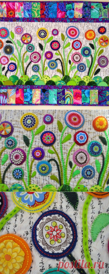Flower Garden Table Runner | Wendy's quilts and more | Bloglovin’