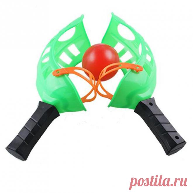 Plastic green toss & catch racket game toy parent-child activities for kids outdoor sports toys Sale - Banggood.com