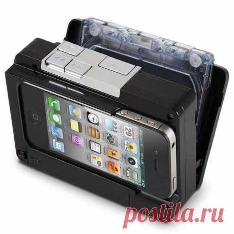Устройство для перезаписи старых кассетных записей в iPhone. / Занимательная реклама