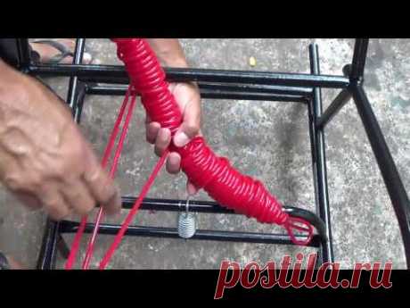 ENROLAÇÃO DE CADEIRA COM FIO ESPAGUETE PASSO A PASSO