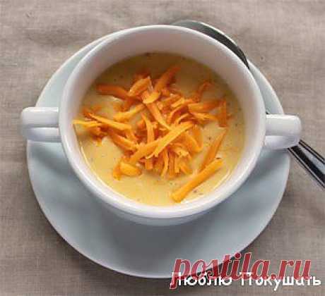 Кукурузный суп пюре с сыром