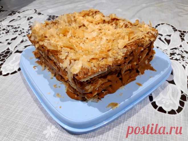 Быстрый слоеный торт с творожным сыром рецепт с фото пошагово - 1000.menu