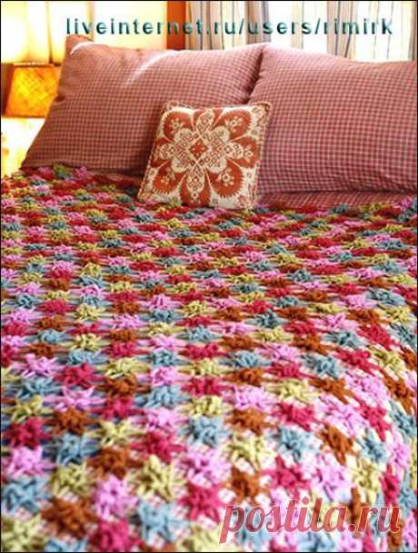 Яркое покрывало из мотивов от Berroco