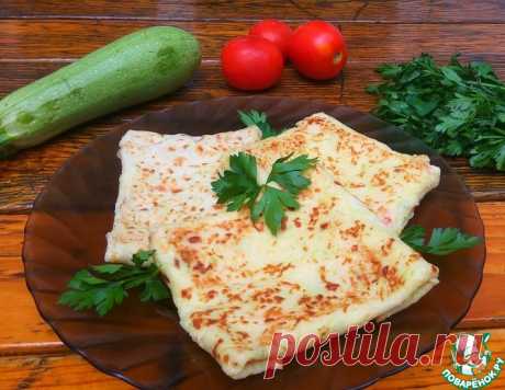 Кабачковые конвертики с сыром и колбасой – кулинарный рецепт