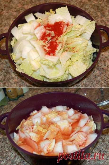 Записки кулинарного маньяка - Маринованная капуста по-японски