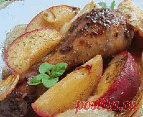 Куриные окорочка с яблоками |