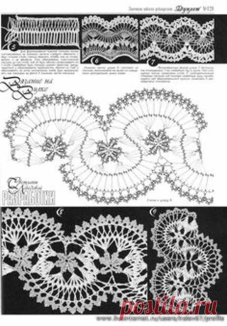 Журнал Дуплет (вилка, ленточное кружево). Russian crochet…