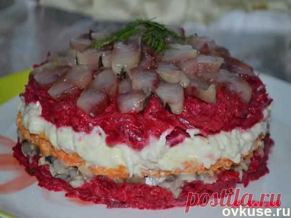 с сельдью и грибами - Простые рецепты Овкусе.ру