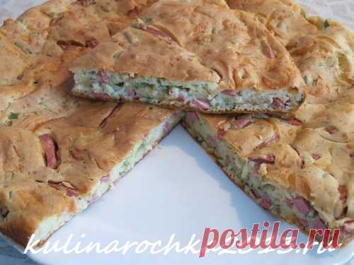 Рецепт быстрого пирога-пиццы ⋆ Готовим вкусно, красиво и по-домашнему!