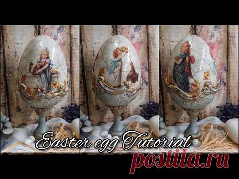 Easter egg ♡♡♡Decoupage tutorial