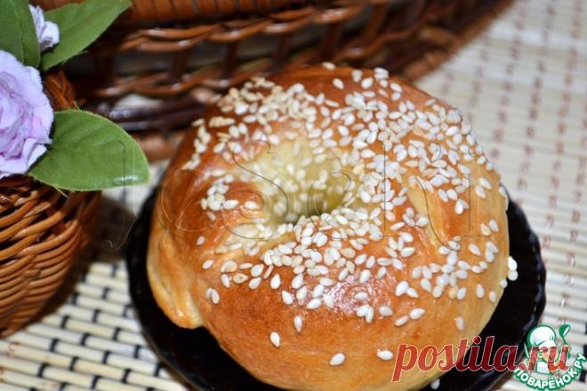 Домашние бублики с кунжутом Кулинарный рецепт