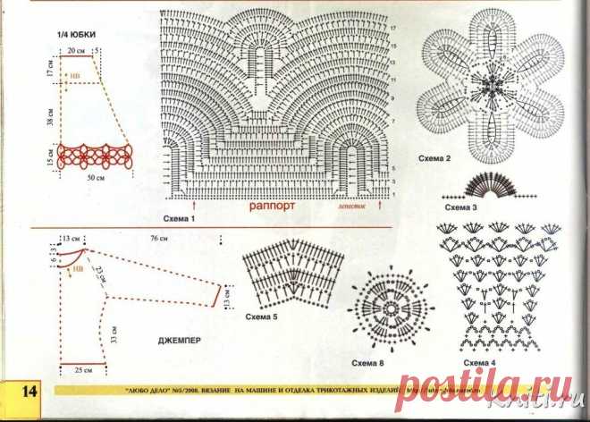 Летние костюмы крючком со схемами. Летний женский костюм крючком. |