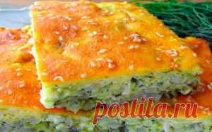 Пирог с капустой из жидкого теста: быстро и вкусно!