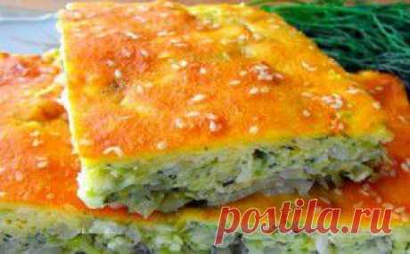 Пирог с капустой из жидкого теста: быстро и вкусно!