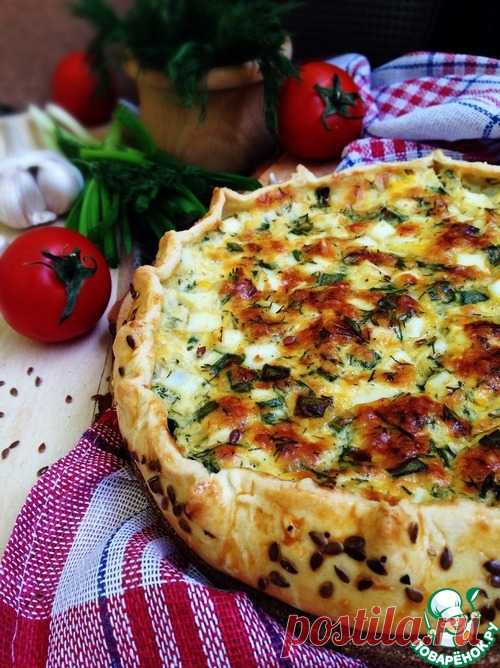 Галета с яйцом, луком и сыром - кулинарный рецепт