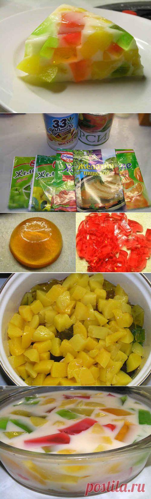 Торт желейный - пошаговый рецепт с фото