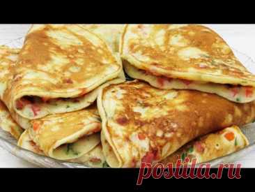 Вкусный ЗАВТРАК для семьи Готовлю на завтрак из 0.5 кефира и что найду в холодильнике