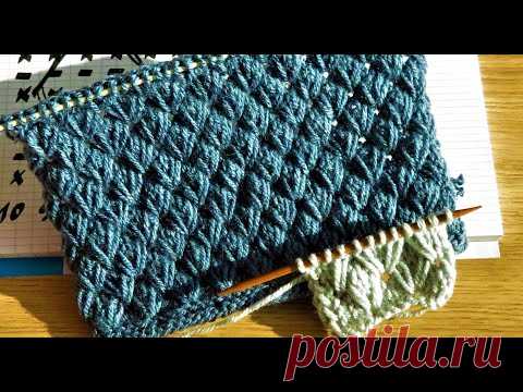 УЗОР СПИЦАМИ ,,ПЛЕТЁНКА,,ДЛЯ ВСЕГО.ВЯЖЕТСЯ ПРОСТО-ВЫГЛЯДИТ ШИКАРНО.