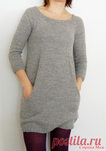 Still Light Tunic By Veera Valimaki. Он-лайн туники с карманами. - Машинное вязание - Страна Мам