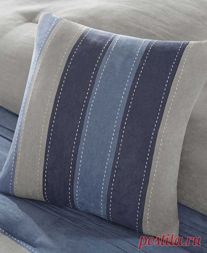 Madison Park Collins Faux-Suede 7-Pc. Comforter Set, Queen - Macy's