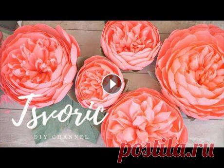 #tsvoric #цветысвоимируками #большиецветы А вы делаете большие цветы или вам больше нравятся маленькие?На один цветок ушло 150 см бумаги плотностью 18...