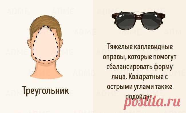 Гид по солнцезащитным очкам для всех типов лица.