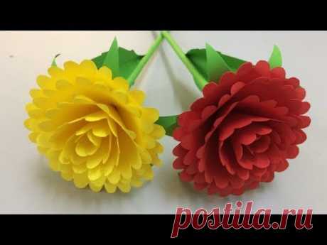 How to Make Beautiful Flower with Paper - Making Paper Flowers Step by Step - DIY Paper Flowers