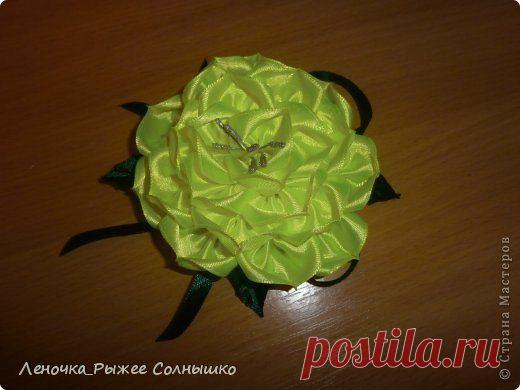 Пион из лент. Мастер-класс. / Необычные поделки