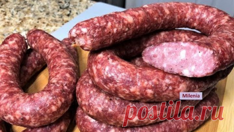 Колбаса КРАКОВСКАЯ в духовке. Тот самый изумительный вкус из детства. ДОМАШНЯЯ КОЛБАСА.