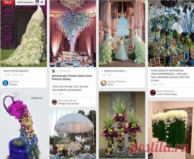 (1) Peacock of Orchids at Orange County Indian Wedding by Jim Kennedy Photographers | with Pin-It-Button on http://www.maharaniweddings.com/2012-03-26/… / Стиль Павлина в интерьере