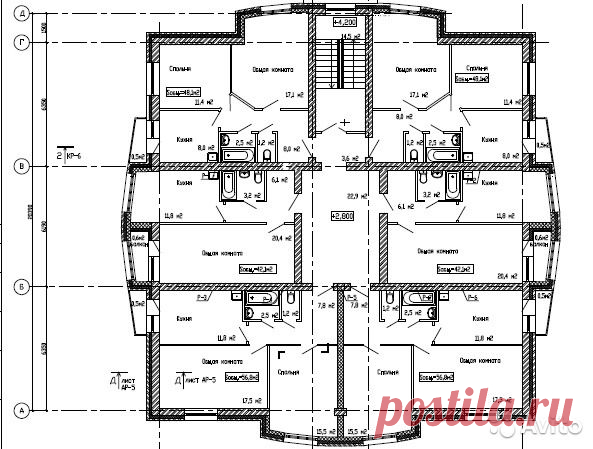 2-к квартира, 48 м², 3/5 эт. - купить, продать, сдать или снять в Алтайском крае на Avito