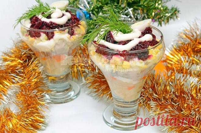 Как приготовить селедку под шубой - необычная подача в стаканах, рецепт с пошаговыми фото | Все Блюда