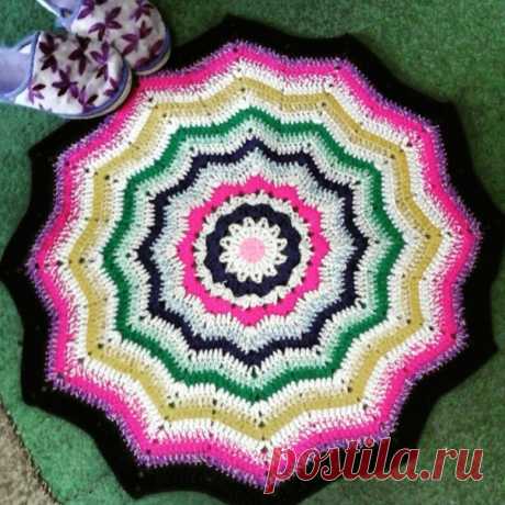 Готово, коврик для украшения интерьера. #рукоделиеурал #первоуральск #ТМЮлииМальцевой
