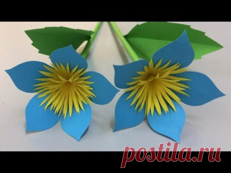 How to Make Beautiful Paper Flowers - Simple Paper Flowers Making