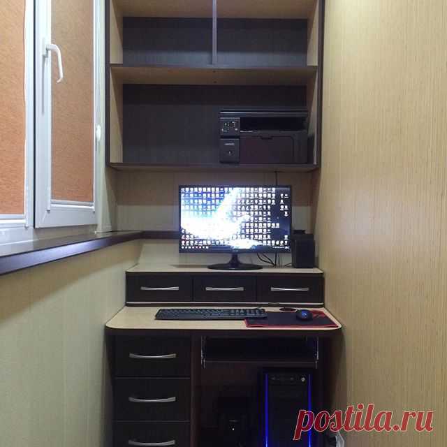 Рабочий кабинет на балконе — Наши дома