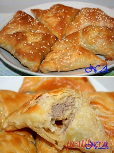 Самса слоеная, узбекская