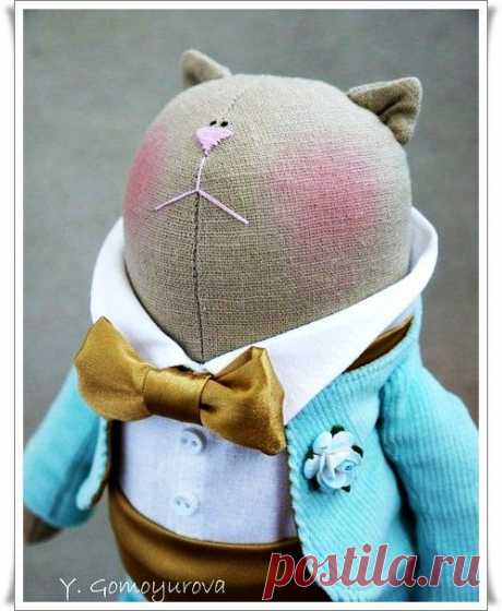 Мягкие игрушки своими руками. Котик / Тильда, мягкие игрушки своими руками, выкройки / КлуКлу. Рукоделие - бисероплетение, квиллинг, вышивка крестом, вязание
