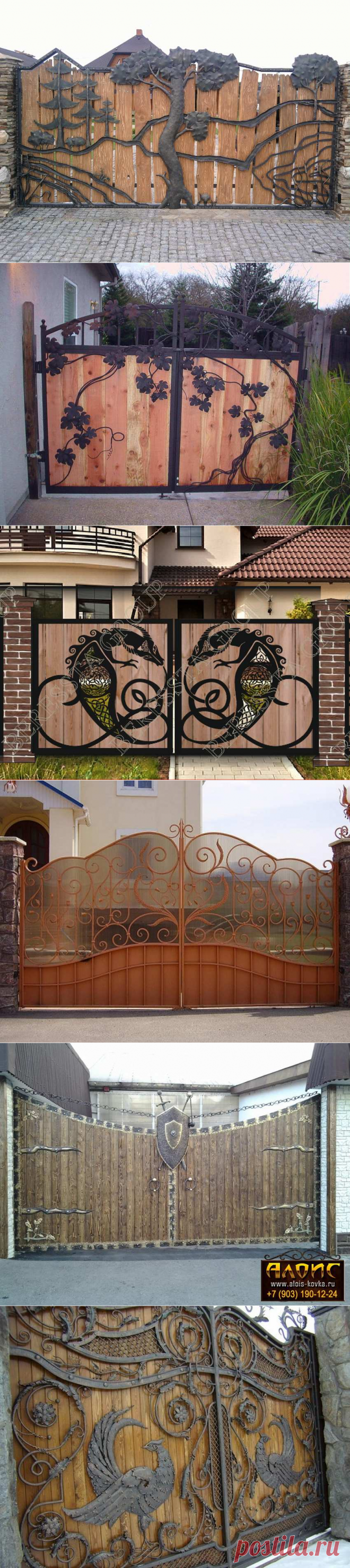 Распашны ворота своими руками 780  фото. Больгая галерея самодельных ворот.